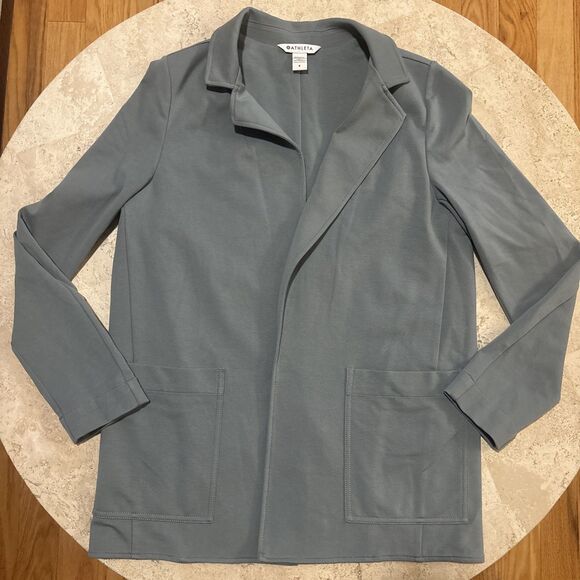 Athleta Jackets & Blazers - Athleta Eastbound Blazer Travel Jacket Stretch Green Fog Women's 8